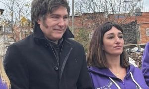 Javier Milei y Leila Gianni