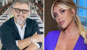 Donato de Santis y Wanda Nara