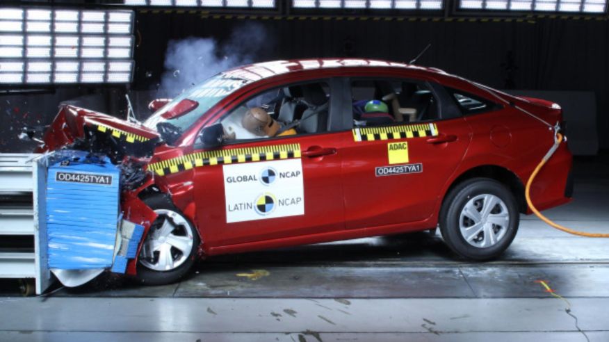 Golpe a Toyota: Latin NCAP le da solo dos estrellas al Yaris