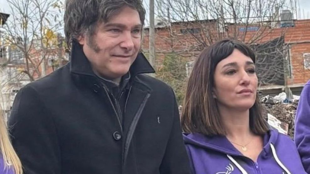 Javier Milei y Leila Gianni