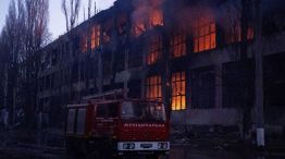 Camión de bomberos en Odesa