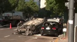 Choque y vuelco en Balvanera 13122025