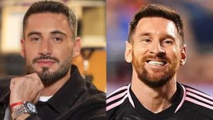 Nico Occhiato y Lionel Messi