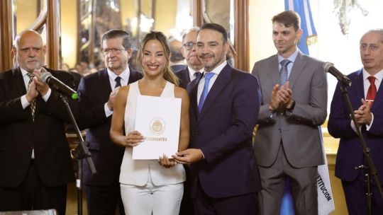 Lourdes Sánchez y Juan Pablo Valdés