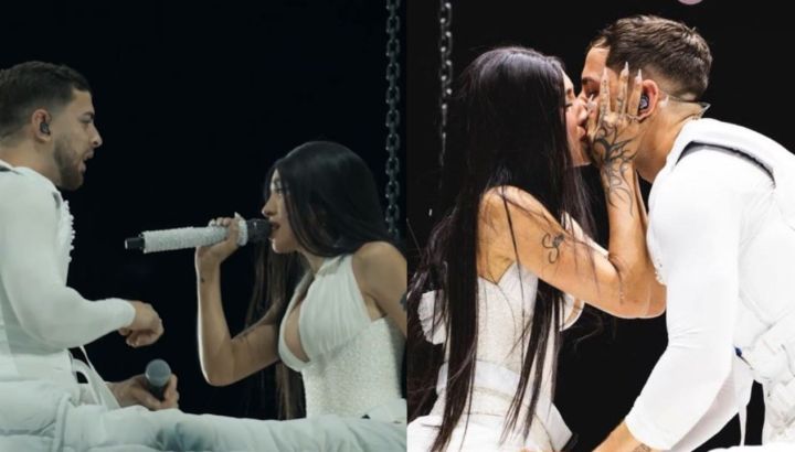 La sorpresa de J Rei que emocionó a María Becerra en su primera noche en River: qué hizo