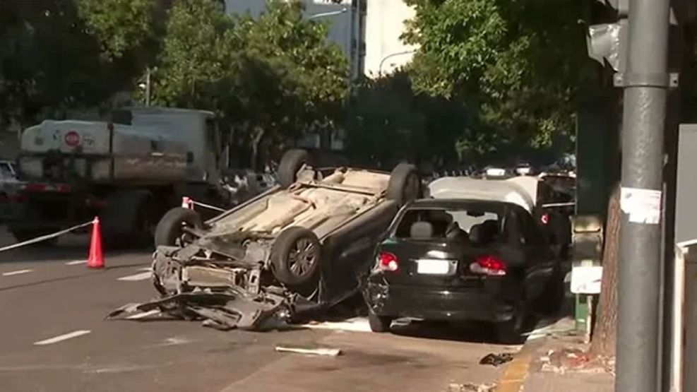 Choque y vuelco en Balvanera 13122025