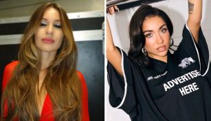 Pampita desfiló en el show de María Becerra