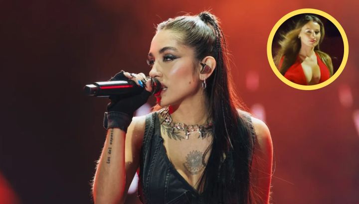 María Becerra sorprendió al invitar a Pampita a participar de su impresionante show en River Plate: el video