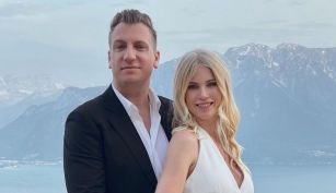 Maxi López y Daniela Christiansson