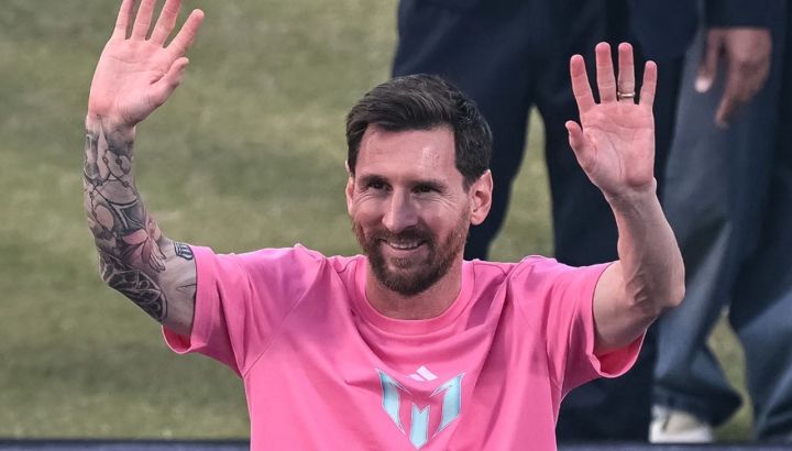 Lionel Messi en Nueva Delhi