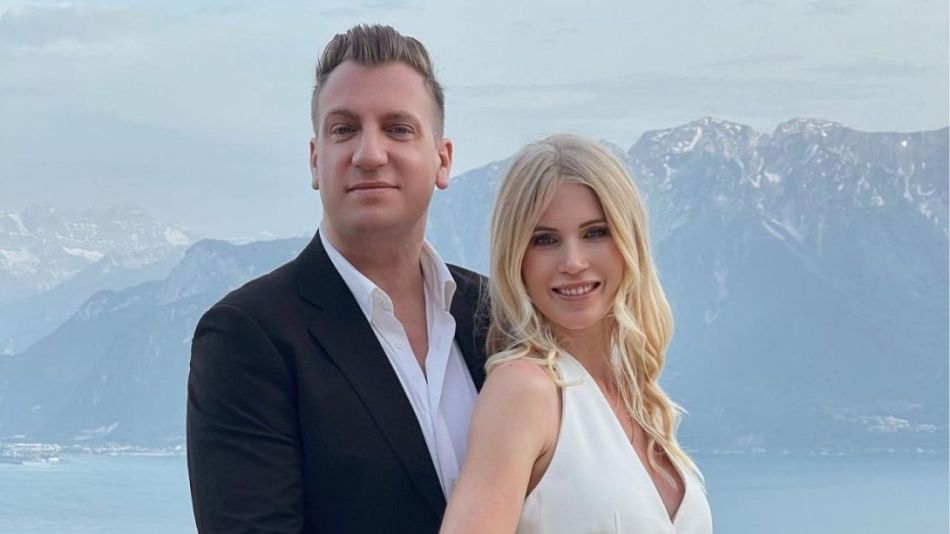 Maxi López y Daniela Christiansson