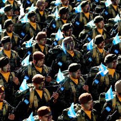 Militares de las Fuerzas Armadas de Honduras desfilan en conmemoración del 200° aniversario del Ejército hondureño, en Tegucigalpa, Honduras. | Foto:Xinhua/Rafael Ochoa