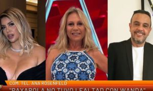 Wanda Nara, Ana Rosenfeld y Nicolás Payarola