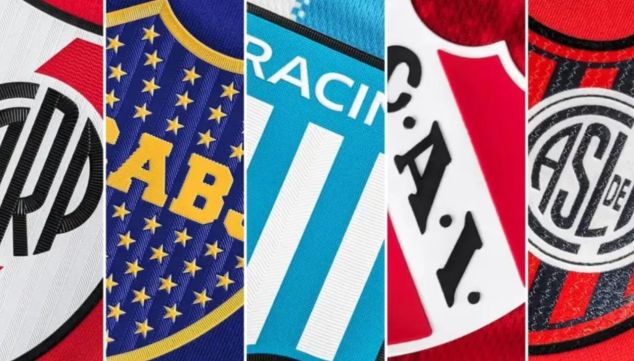 Los cinco grandes del fútbol argentino