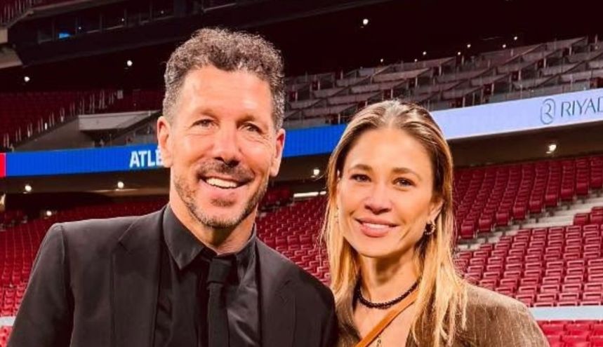 El Cholo Simeone y Carla Pereyra