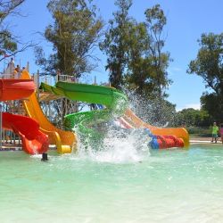 Tres parques acuáticos alegran el verano en La Pampa.