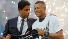 Kylian Mbappé y Nasser Al-Khelaïfi