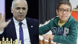 El gesto de Garry Kasparov para el destacado ajedrecista argentino Faustino Oro, de 12 años