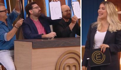 Wanda Nara y el jurado de MasterChef Celebrity