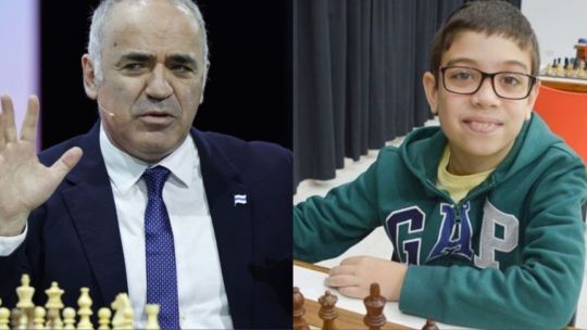 El gesto de Garry Kasparov para el destacado ajedrecista argentino Faustino Oro, de 12 años
