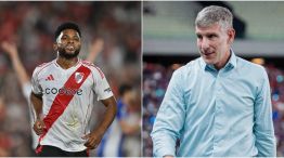 Miguel Borja y Martín Palermo