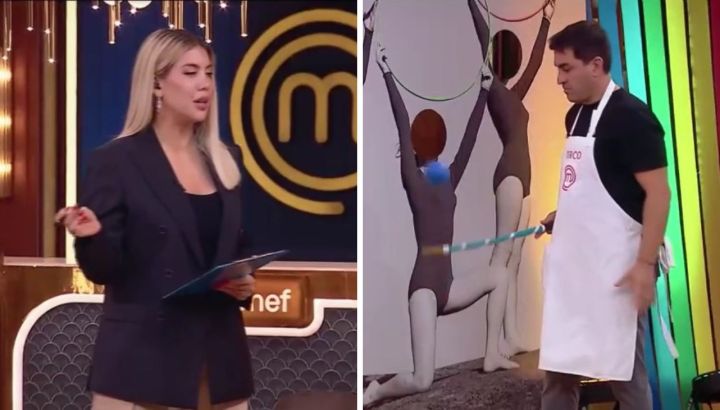 La indiscreta pregunta de Wanda Nara que puso nervioso a Claudio "Turco" Husaín en MasterChef Celebrity
