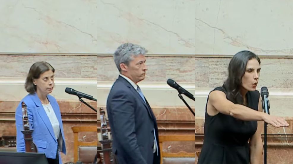 Las nuevas autoridades de la AGN - Rita Mónica Almada, Juan Ignacio Forlón y Cinthia Pamela Calletti