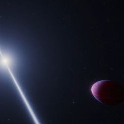 PSR J2322-2650b se encuentra extraordinariamente cerca de su estrella, a tan solo 1,6 millones de kilómetros.