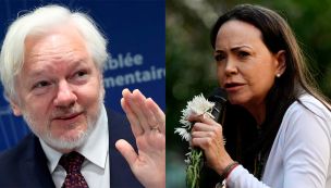 Julian Assange y Maria Corina Machado 18122025