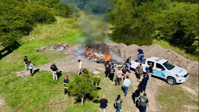 Operativo de quema de drogas terminó en escándalo en Chaco