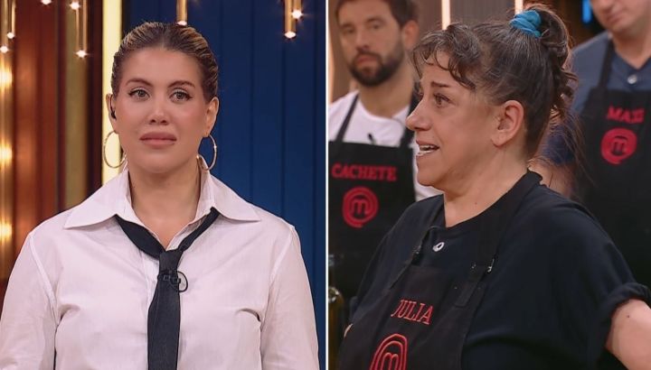 El comentario de Julia Calvo sobre la China Suárez que descolocó a Wanda Nara en Masterchef Celebrity