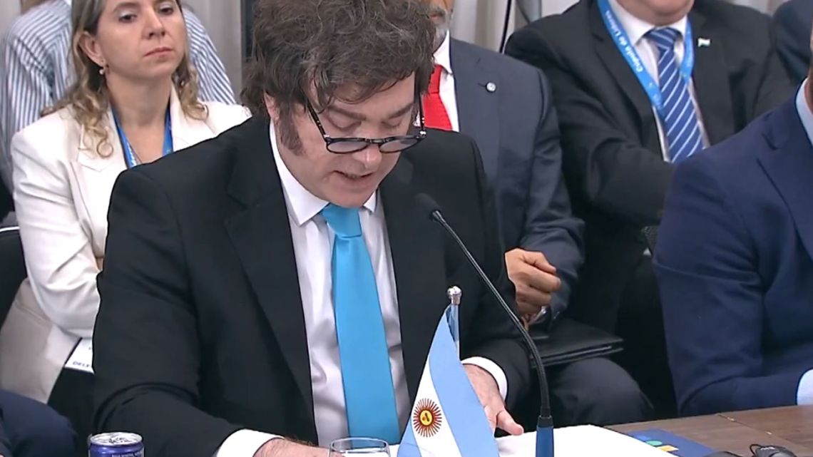 Javier Milei criticó duramente al Mercosur y llamó "narcoterrorista" a ...