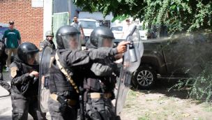 Enfrentamientos entre la Policía y trapitos en Quilmes 22122025