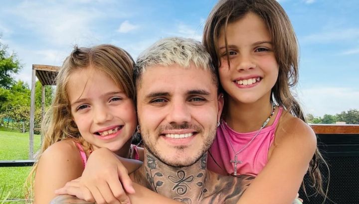 Así fue el reencuentro de Mauro Icardi con sus hijas: bajo perfil y con mucha discreción