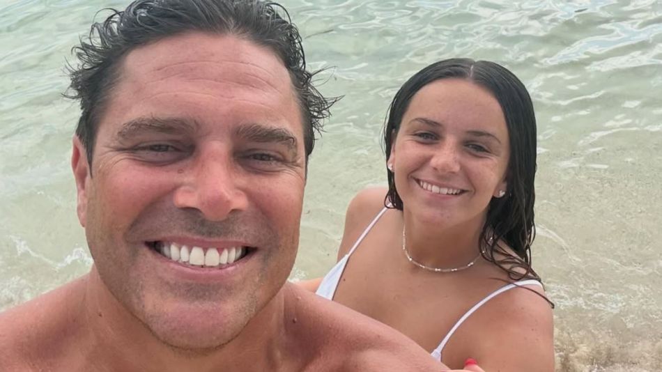 Matias Ale y su esposa Martin Vignolo