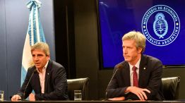 Santiago Bausili, presidente del BCRA, y Luis Caputo 23122025