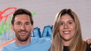 Lionel Messi y su hermana, María Sol