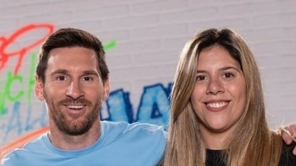 Lionel Messi y su hermana, María Sol