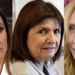 Victoria Villarruel, Patricia Bullrich y Karina Milei | Foto:CEDOC