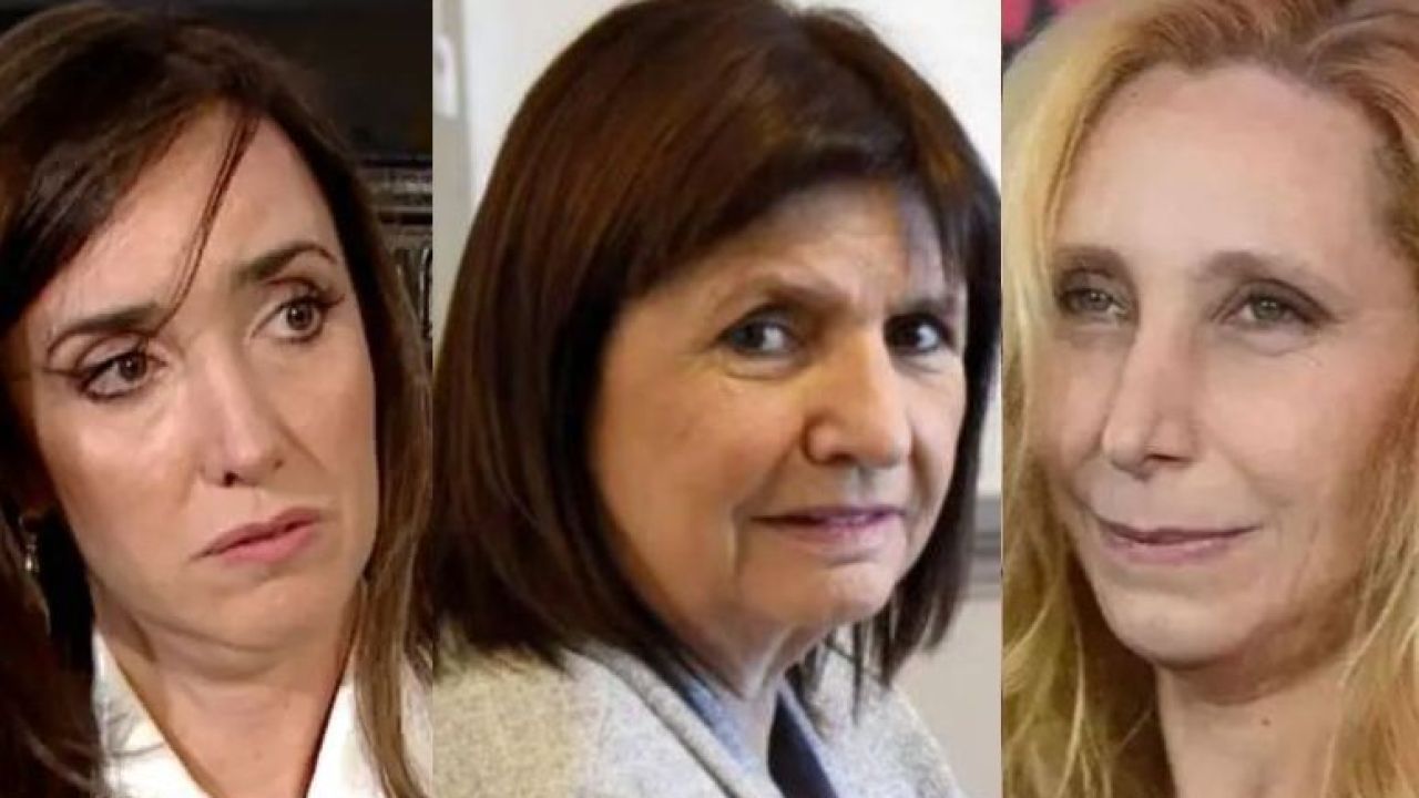 Victoria Villarruel, Patricia Bullrich y Karina Milei | Foto:CEDOC