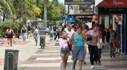 El centro de Resistencia a horas de la Navidad. 