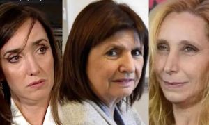 Victoria Villarruel, Patricia Bullrich y Karina Milei