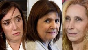 Victoria Villarruel, Patricia Bullrich y Karina Milei