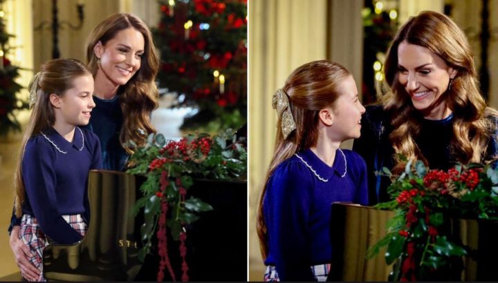 Kate Middleton y la princesa Charlotte tocan el piano juntas para celebrar la Navidad