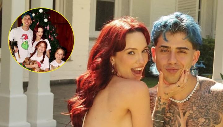 Las encantadoras fotos de Luck ra con La Joaqui y sus hijas para Navidad: "En familia"