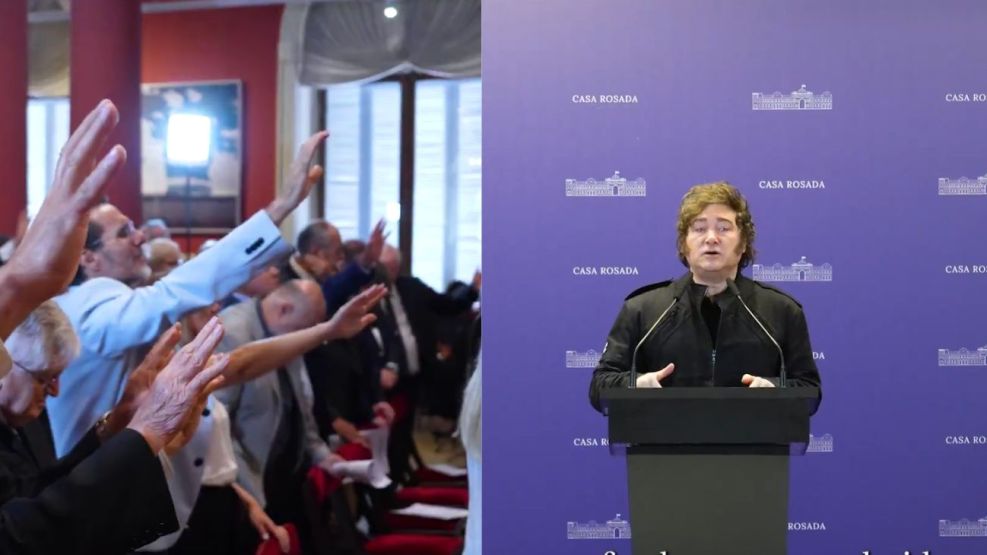 El presidente Javier Milei recibió a pastores evangélicos en Casa Rosada