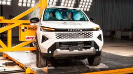 Así fueron las pruebas de crash test de la nueva Toyota Hilux