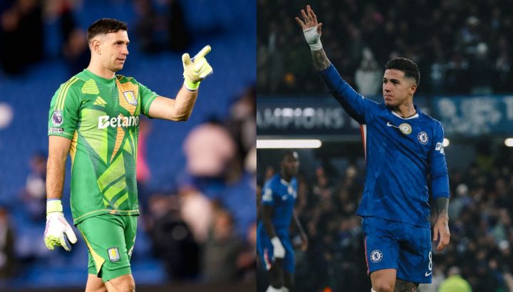 Dibu Martínez y Enzo Fernández