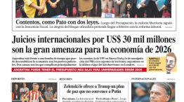 La tapa del Diario PERFIL del domingo 28 de diciembre de 2025