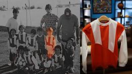 Lionel Messi y su primer camiseta